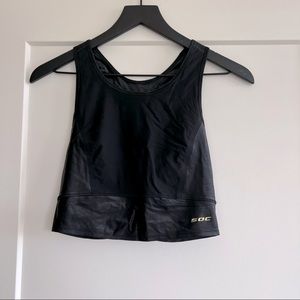 SOC Athletic Cropped Top Black Size 36